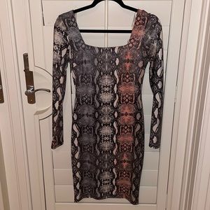 Fashion Nova Snake Dress